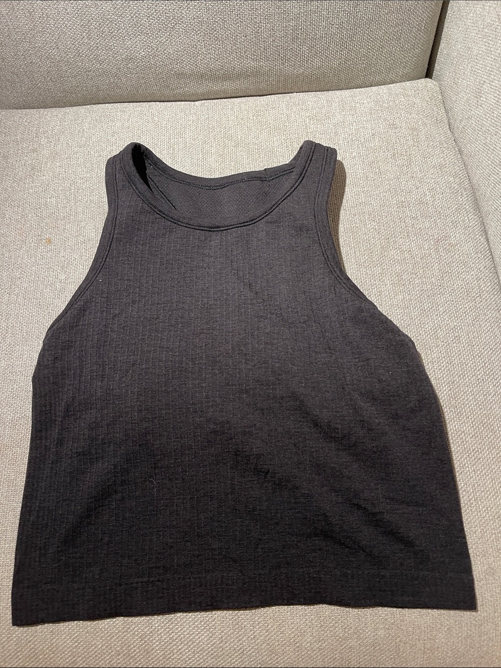 Lululemon Black Ribbed Tank